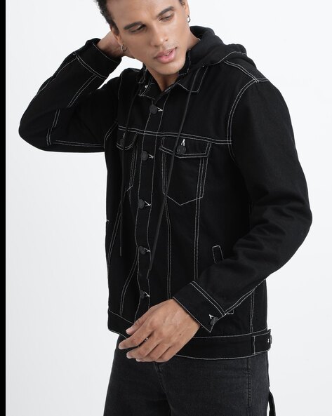 Mens black cheap insulated jacket