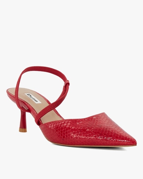 Buy Red Heeled Sandals for Women by Dune London Online Ajio