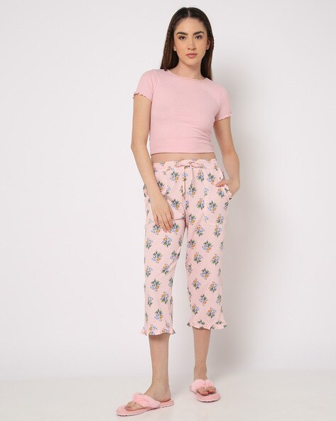 Zivame Coral Printed Capris