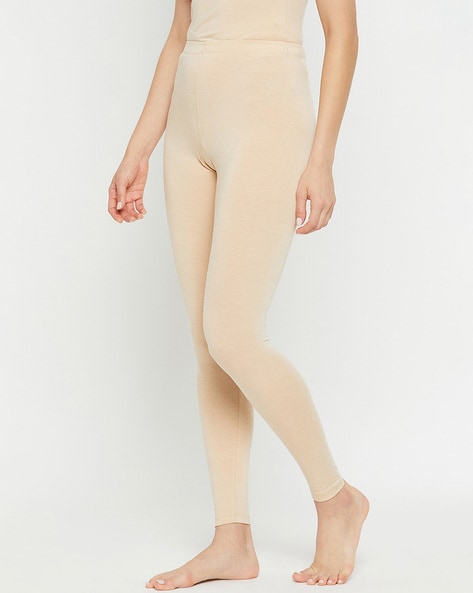 Buy Kanvin Beige Thermal Tights (Pack Of 2) for Women Online