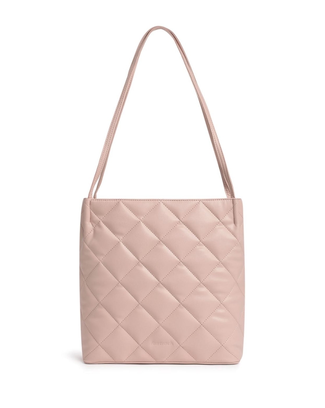 Women Quilted Shoulder Bag with Zip Closure