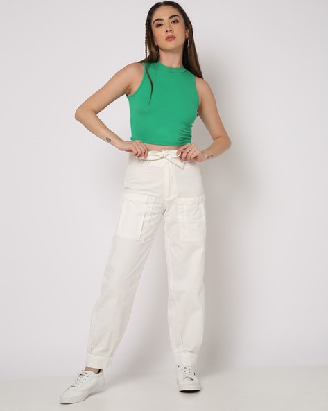 Buy Arrow Sports Mid Rise Patterned Trousers - NNNOW.com