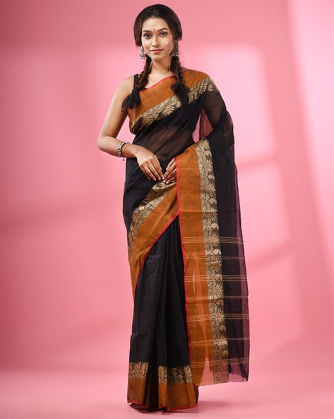 SENSAN Women's Kanchi Cotton Saree with Blouse Piece [SKU:790] –  www.sensanonline.com