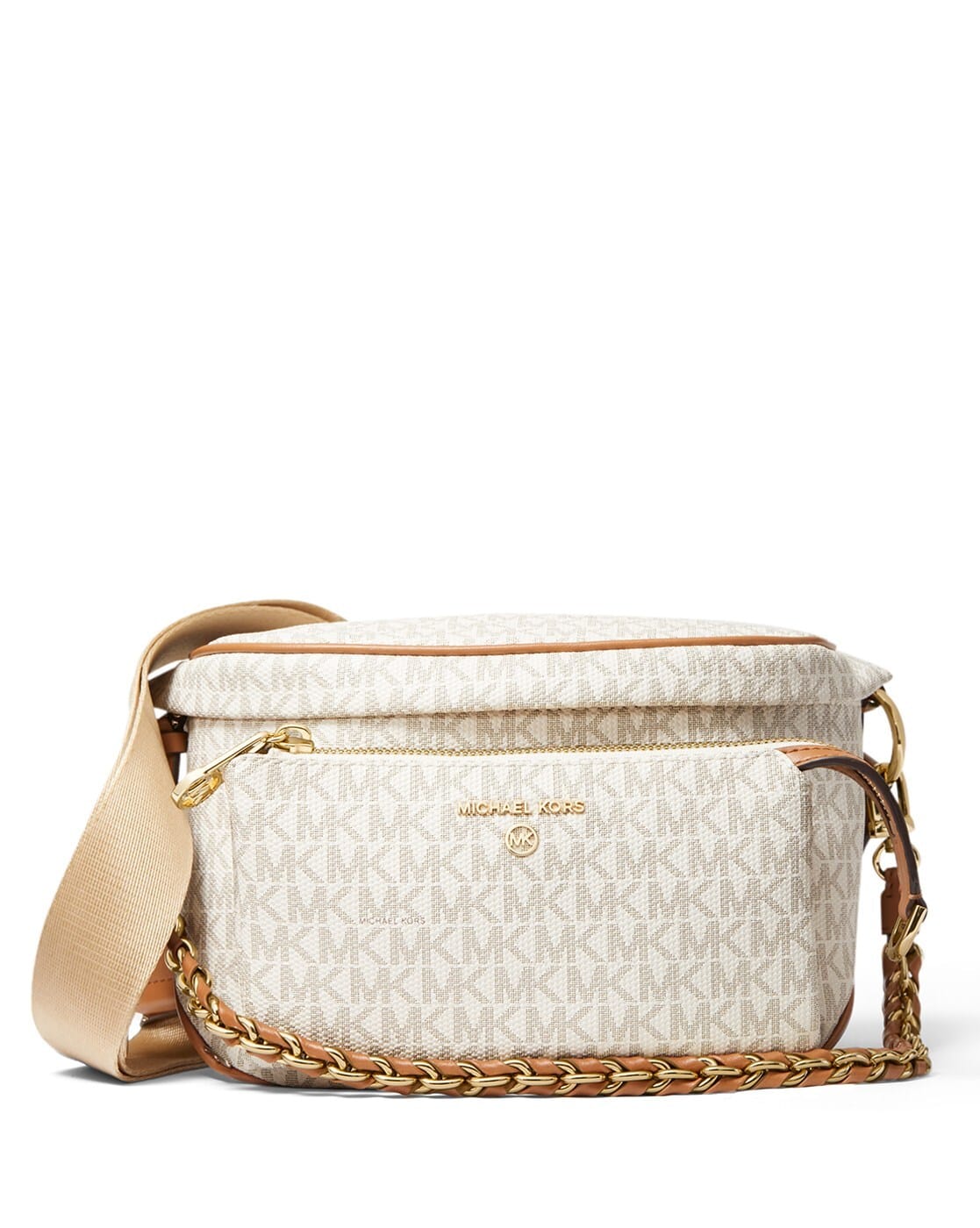 Buy Michael Kors Slater Medium Logo Sling Pack White Color Women
