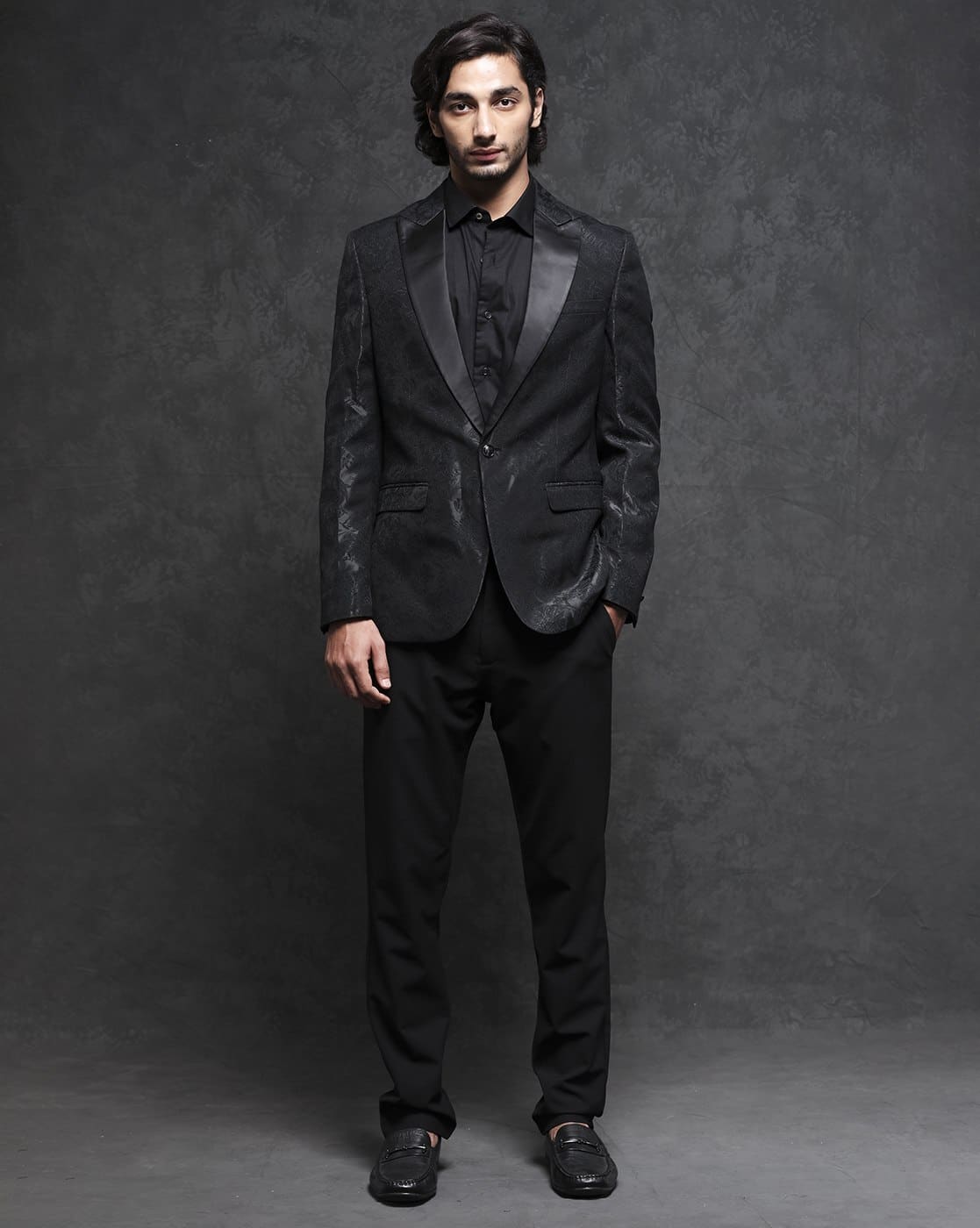 Rare Rabbit Floral Black Blazer Buy RARE RABBIT Men Bruno Slim Fit