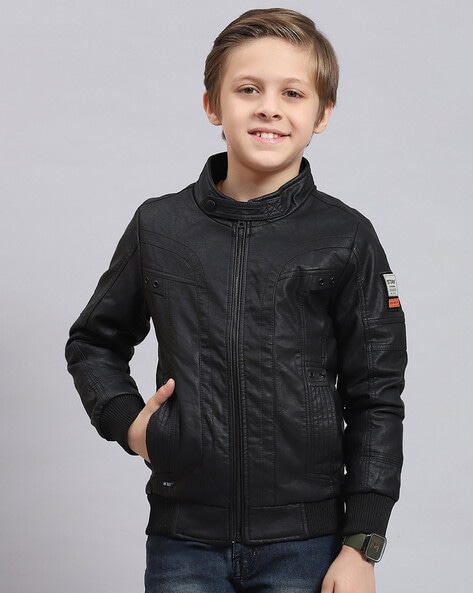 Buy Black Jackets & Coats for Boys by Fort Collins Online | Ajio.com