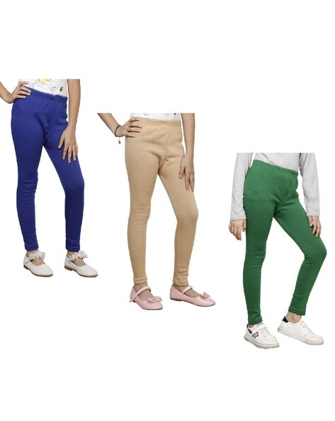 Pack of 3 Leggings with Elasticated Waist