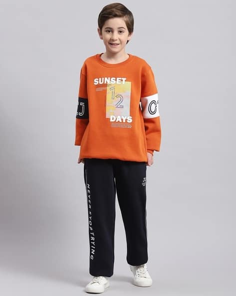 Monte Carlo Cheap Youth Tracksuits Buy Rust/Navy Tracksuits For