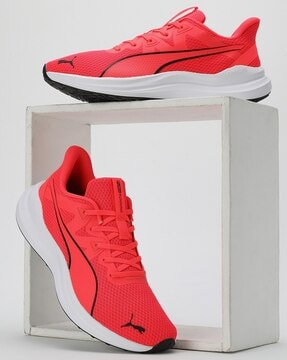 Puma fur hot sale shoes red