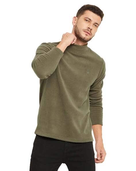 High-Neck Sweatshirt with Full Sleeves