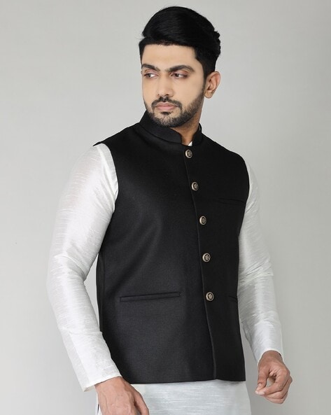 Mens nehru sale vest