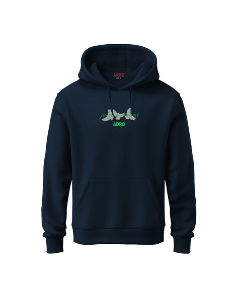 Buy Navy blue Sweatshirt Hoodies for Men by ADRO Online Ajio