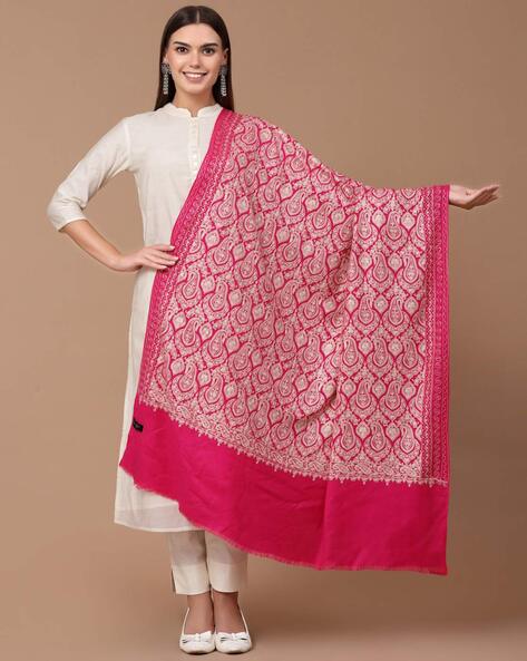 Women Embroidered Shawl Price in India