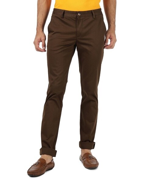 Buy Olive Green Trousers & Pants for Men by JADE BLUE Online