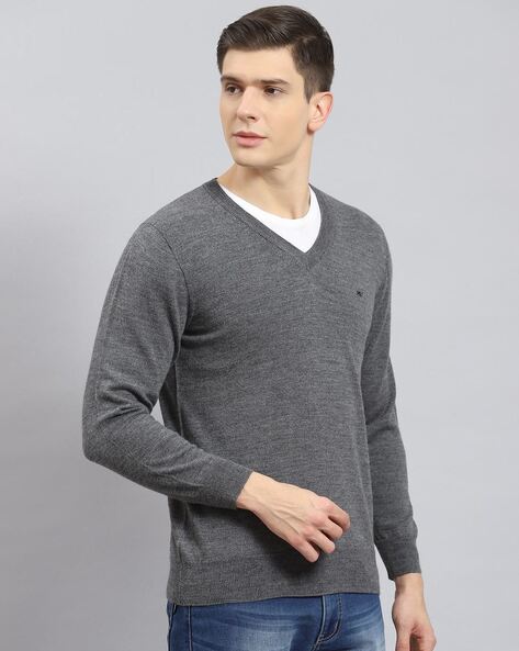 Men's v neck sweaters for outlet sale