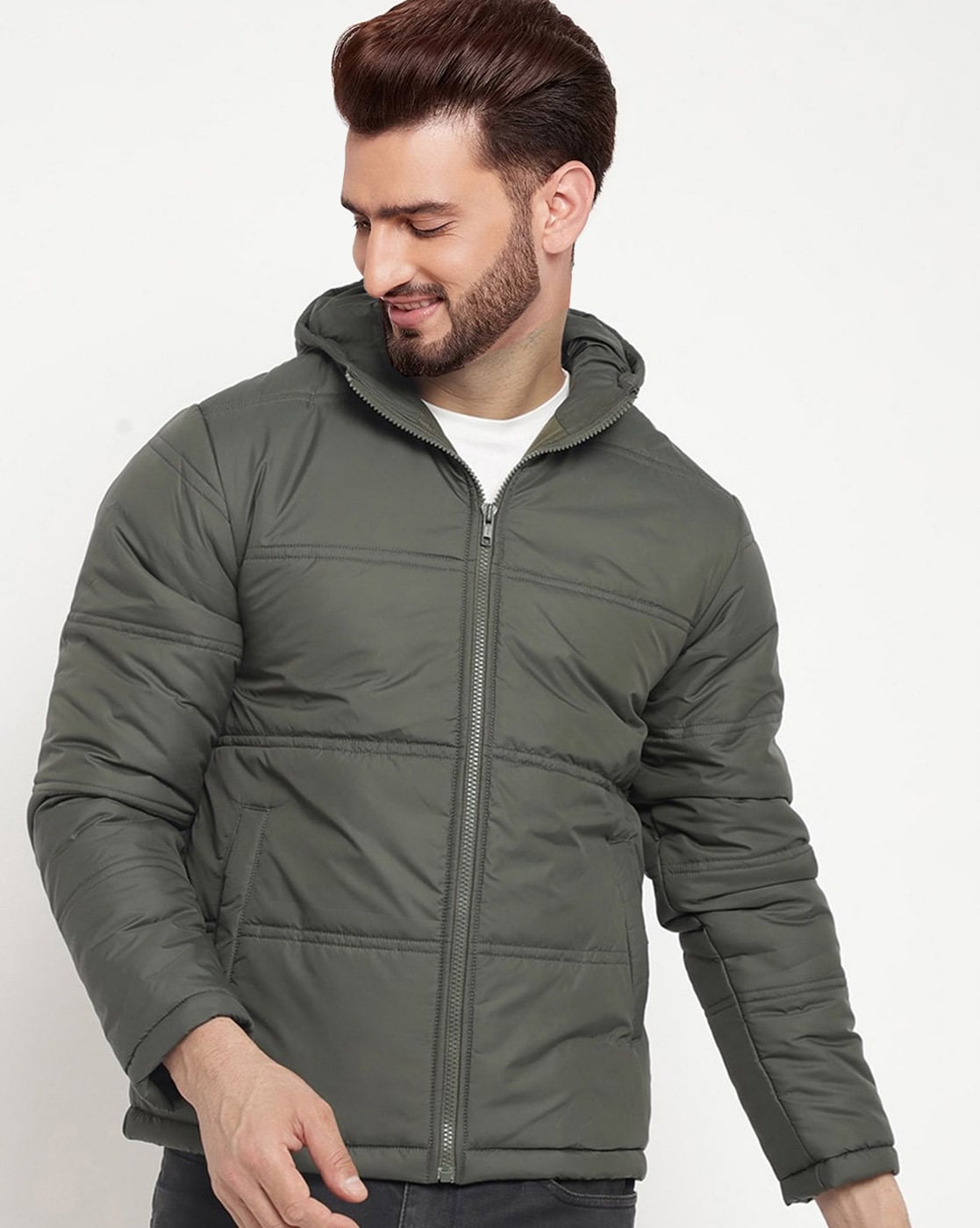 Buy Olive Jackets & Coats for Men by ECKO UNLTD Online | Ajio.com
