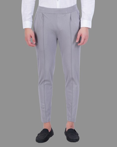 Buy Navy Blue Trousers & Pants for Men by MAD MAX (MAKE YOU CRAZY