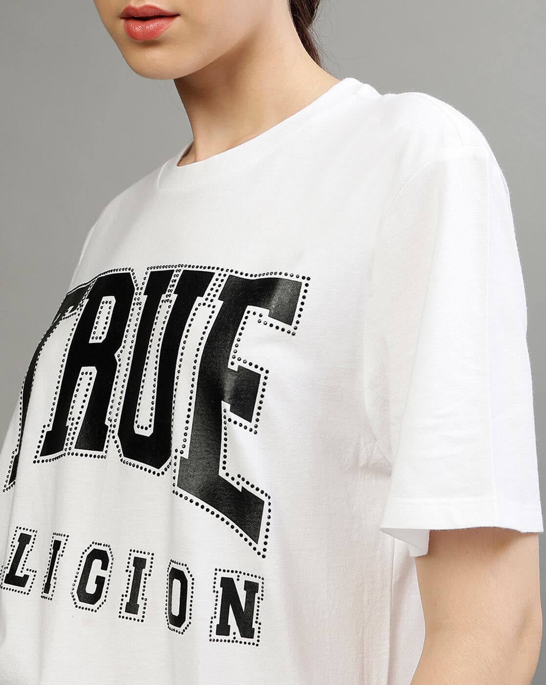 送料無料】 トゥルーレリジョン レディース Tシャツ トップス T