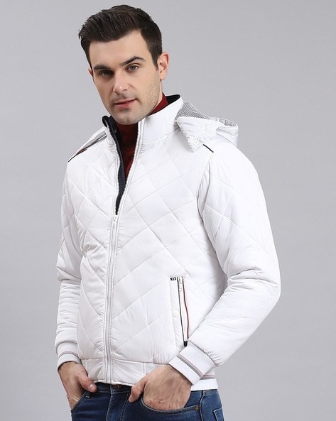 Buy Mast & Harbour Men White Solid Lightweight Sporty Jacket - Jackets for  Men 2013385 | Myntra