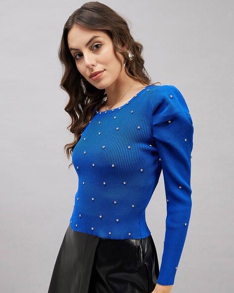 Buy Blue Tops for Women by ORCHID BLUES Online