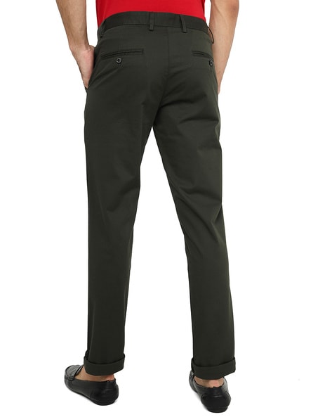 Buy Olive Green Trousers & Pants for Men by JADE BLUE Online