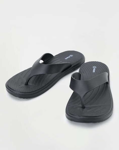 Buy Black Flip Flop Slippers for Men by MAX Online Ajio