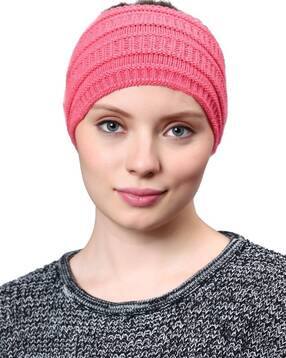 bharatasya Women Knitted Head Wrap-picture-29
