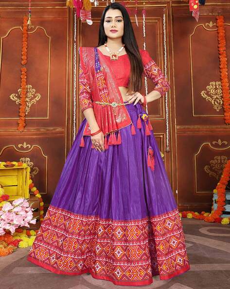 Peach – Purple Lehenga Choil Set – 101 Hues