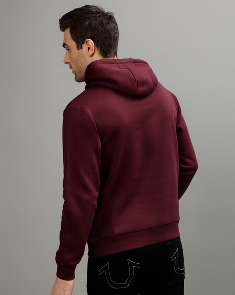 True religion burgundy clearance hoodie