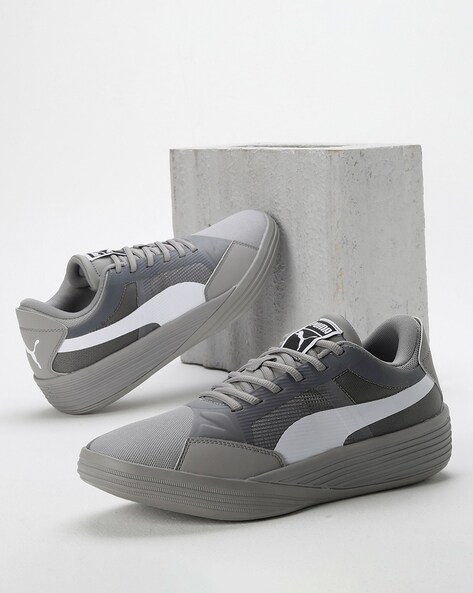 Puma clyde grey best sale