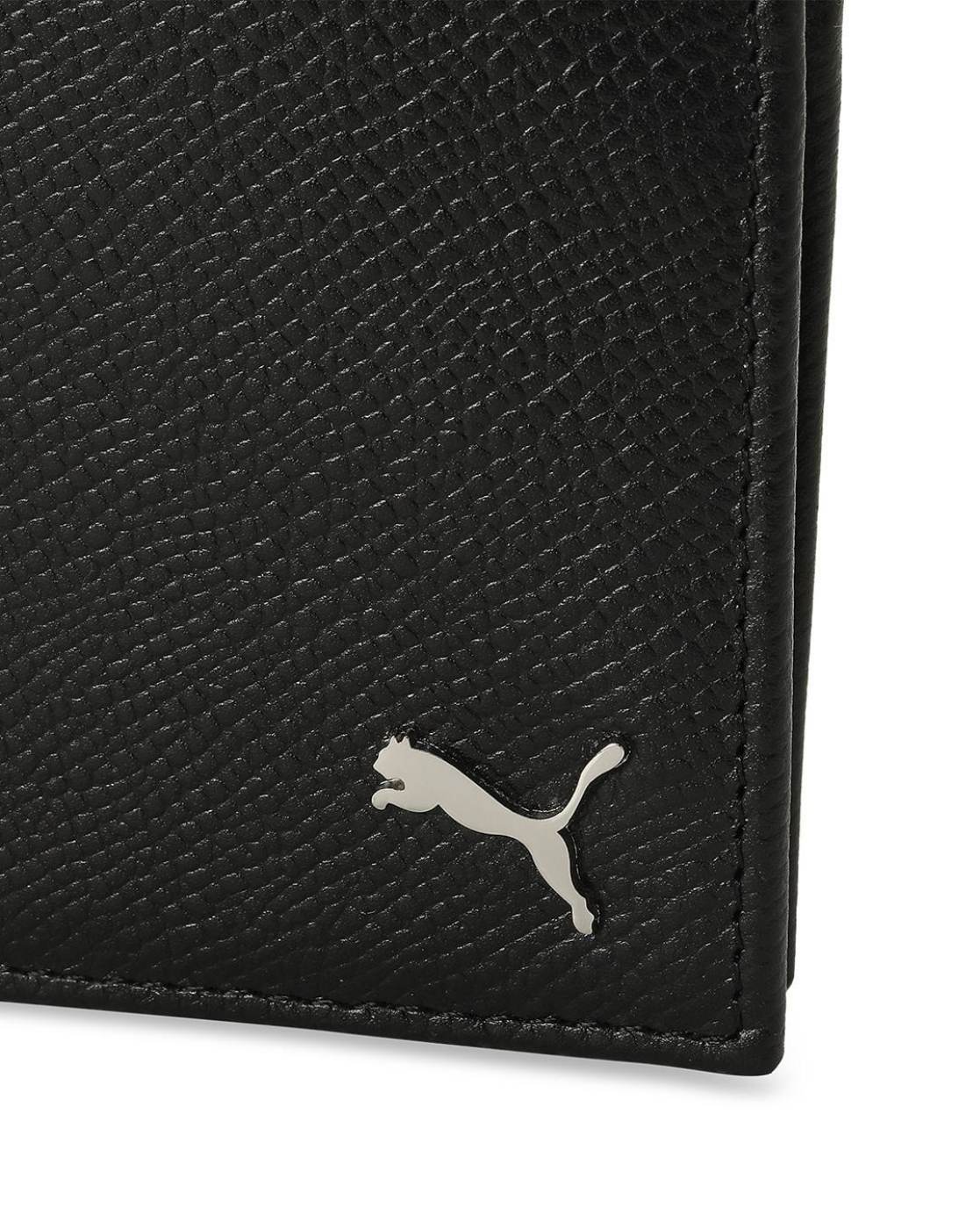 100% Brand New Authentic Puma Black Bifold Genuine Leather Men Wallet  SH-BLACK | eBay