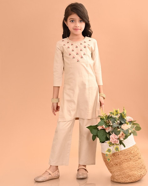 Buy Beige Ethnic Wear Sets for Girls by Lilpicks Online