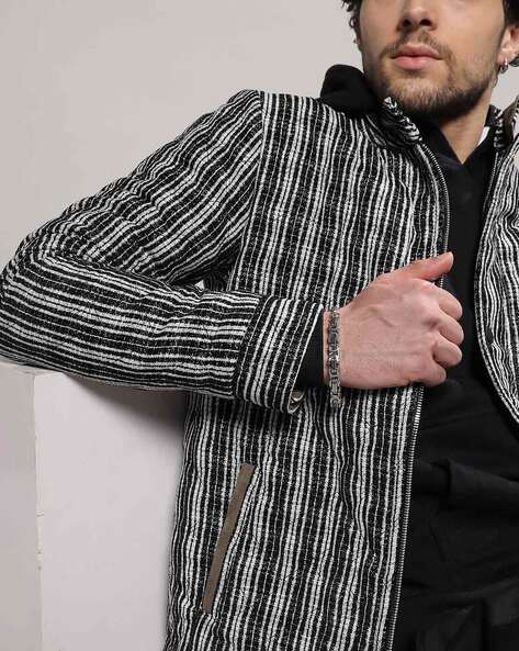 FLUUSA Full Sleeve Striped Men Jacket - Buy FLUUSA Full Sleeve Striped Men  Jacket Online at Best Prices in India | Flipkart.com