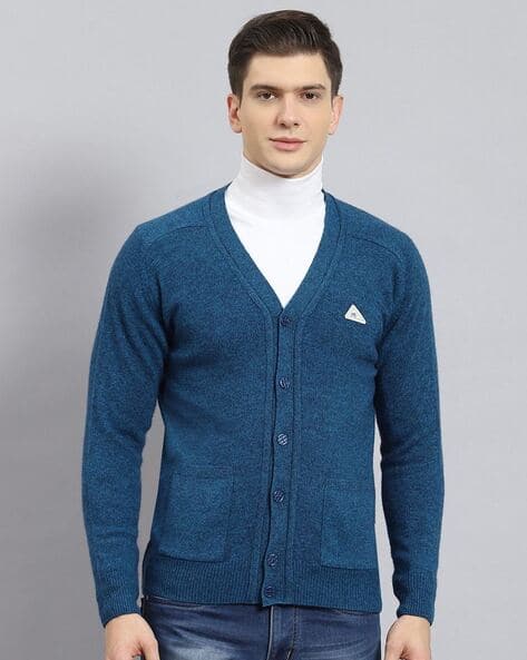 Men Ribbed Regular Fit Cardigan