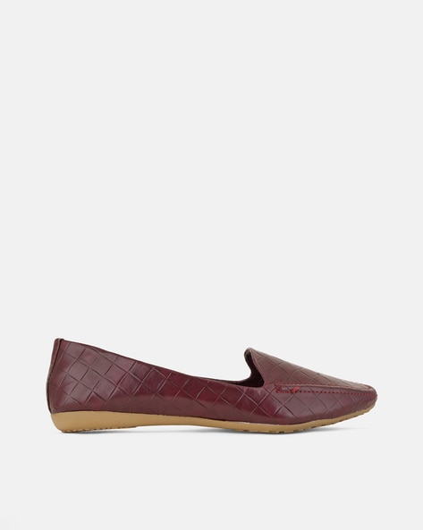 Womens hot sale burgundy flats