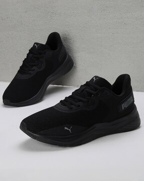 Puma black clearance colour shoes