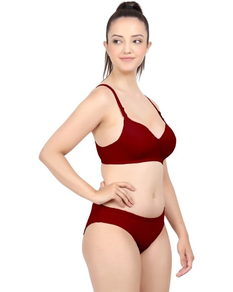 Anjali Lingerie Cotton T Shirt Bra, Maroon, Size: 34B at Rs 249