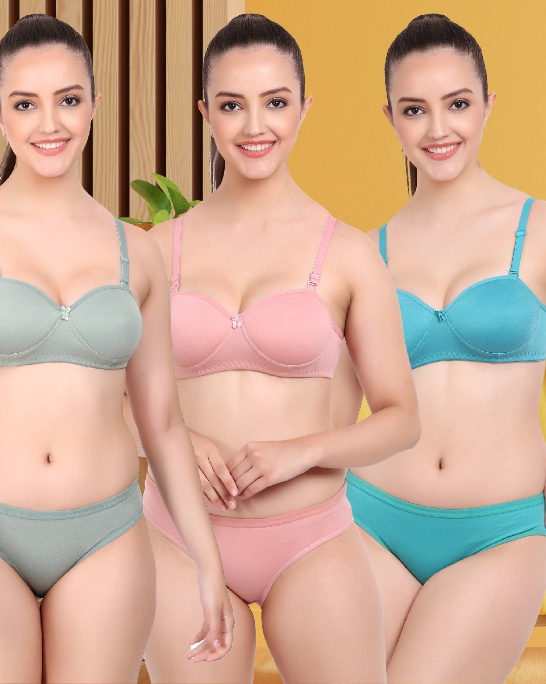 Buy Multicoloured Lingerie Sets for Women by BEACH CURVE Online