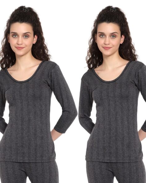 Buy Grey Thermal Wear for Women by SKY HEIGHTS Online