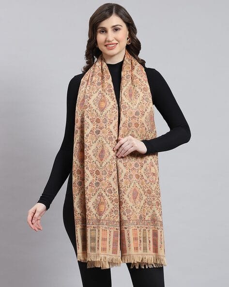 Buy Beige Shawls Wraps for Women by MONTE CARLO Online