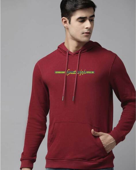 Maroon 2024 cotton sweatshirt