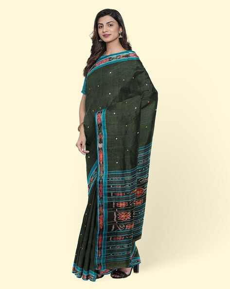 Exclusive Sambalpuri Ikkat Print Khadi Cotton Saree With Running Blouse  Piece/handloom Saree for Women - Etsy Singapore