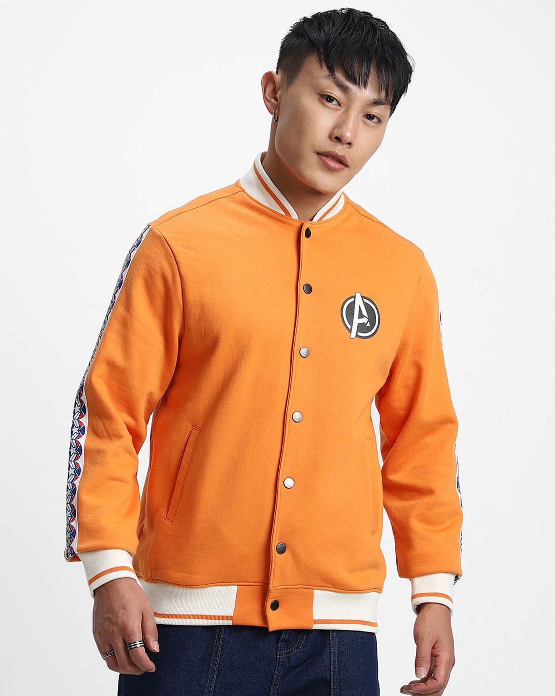 Buy Men's Fight Club Blue Varsity Jacket Online | SNITCH