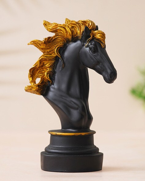 Black Horse Decorative Showpiece - Unique Showpiece Online | Nestasia