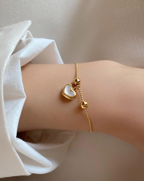 Heart bracelets online for women