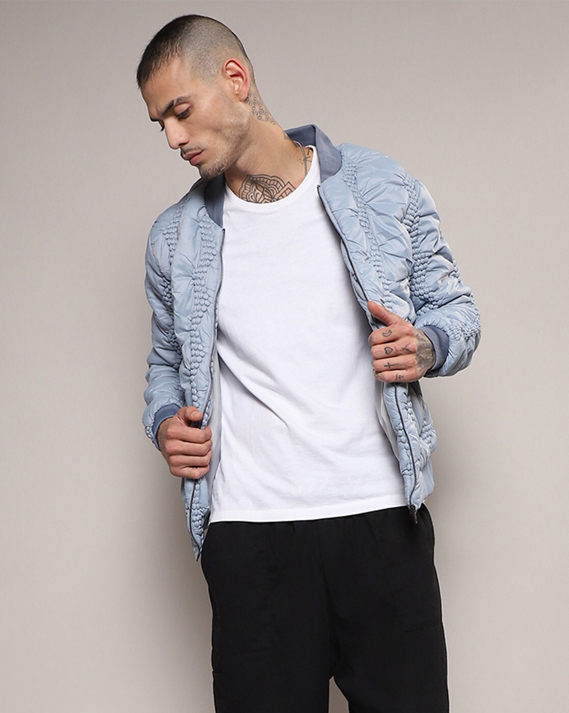 Buy Rigo Light Blue Regular Fit Denim Jacket for Men's Online @ Tata CLiQ