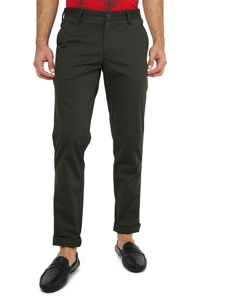 Buy Olive Green Trousers & Pants for Men by AJIO Online