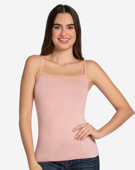 Buy Pink Camisoles & Slips for Women by Clovia Online