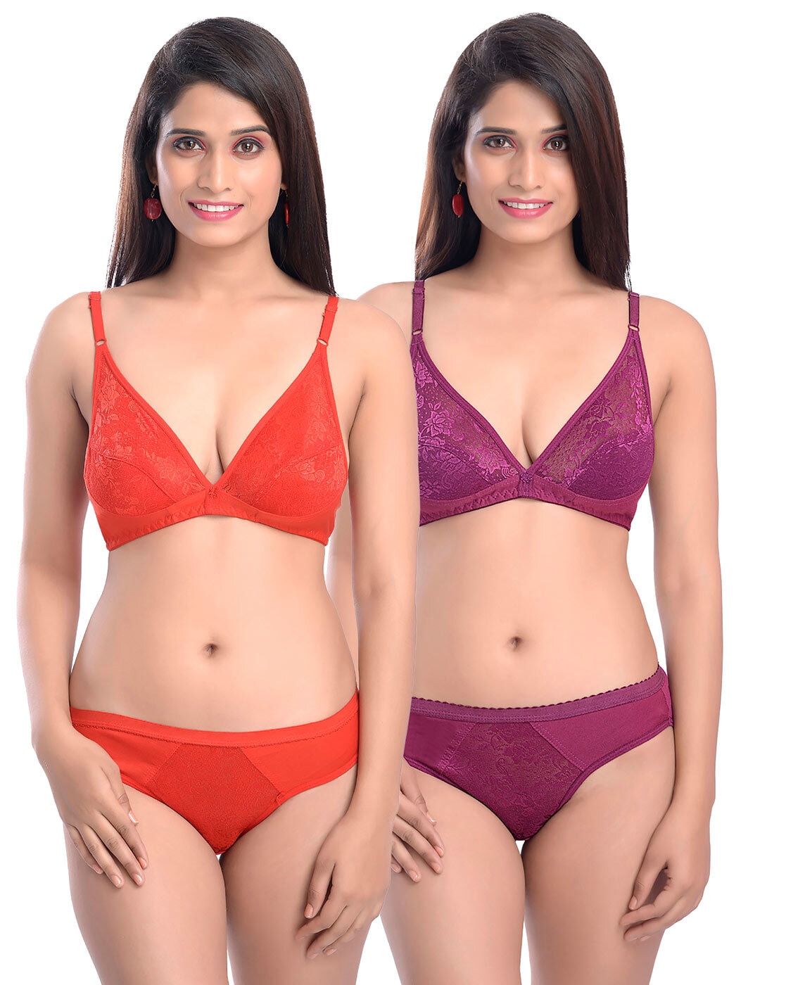 FelinSoul Women's Sexy Plus Size Lingerie Set, 2 Piece India