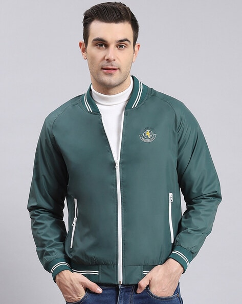 Mens teal bomber clearance jacket